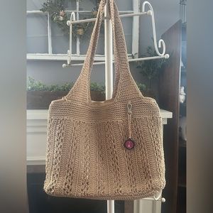 The Sak woven bag with lining.